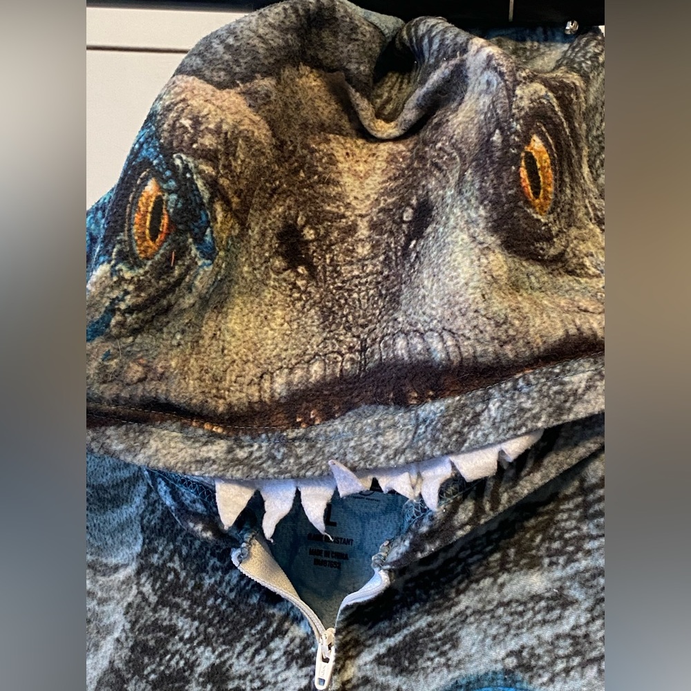 Jurassic World Dinosaur One Piece Pajamas Size L